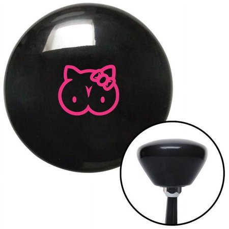 Pink Hello Titty Black Retro Shift Knob with M16 x 1.5 Insert Shifter Auto Manual Brody