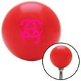 thumbnail image 1 of Pink Heraldic Snakes Red Shift Knob with M16 x 1.5 Insert Shifter Auto Manual Brody, 1 of 1