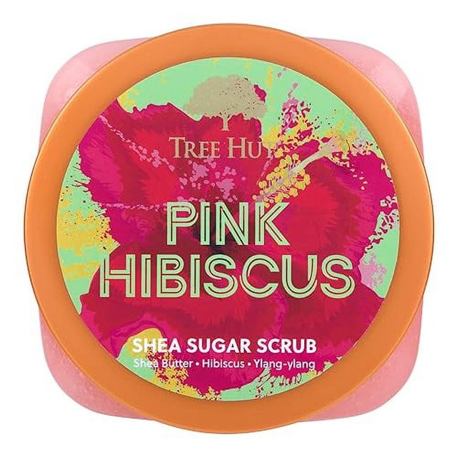 Pink Hibiscus Shea Sugar Exfoliating & Hydrating Body Scrub, 18 oz