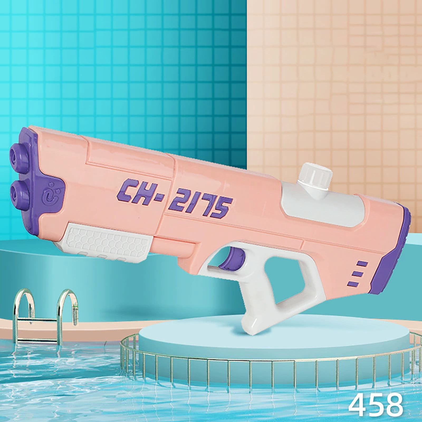 Pink High Capacity Water Blaster, All Ages Outdoor Water Soaker, Summer Backyard Beach Pool Water Fight Toy for Teens & Adults