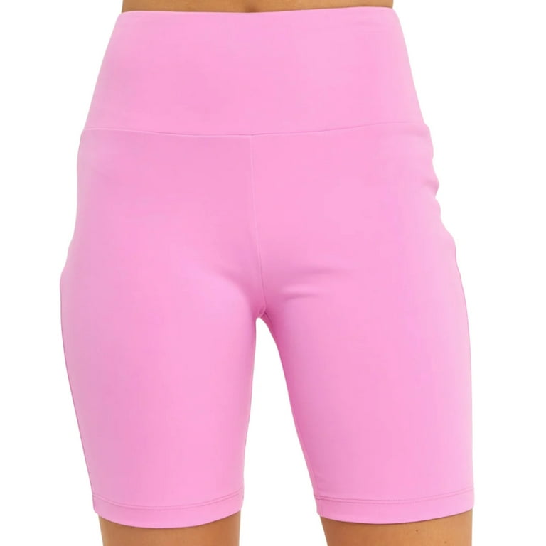 Pink Highwaisted Bike Shorts 