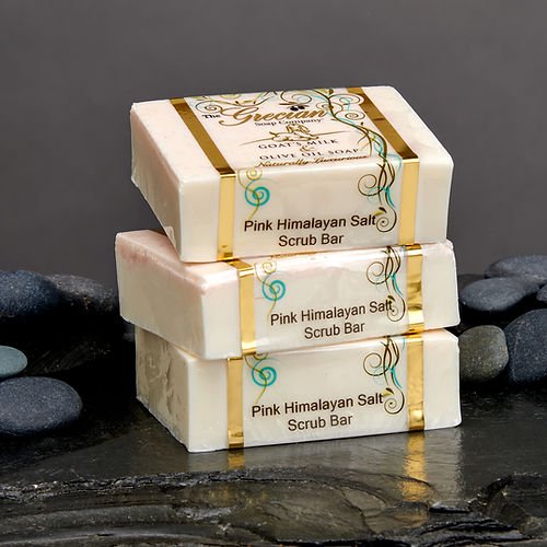 Pink Himalayan Salt Scrub Bar - 2 pack