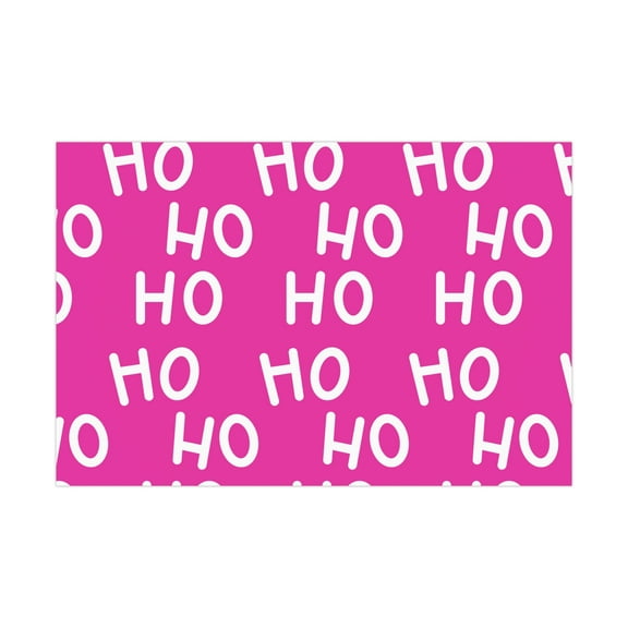 Pink HoHoHo Christmas Gift Wrapping Paper