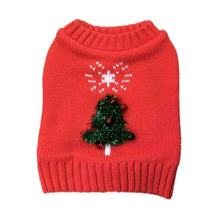 Christmas tree top dog sweater