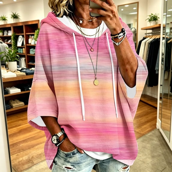 Pink Hoodies for Women Oversized In We Wear Sweatshirt Shirt Support Breast Cancer Shirts for Women