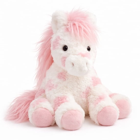 Pink Horse Plush 10",Valentine's Day Gift