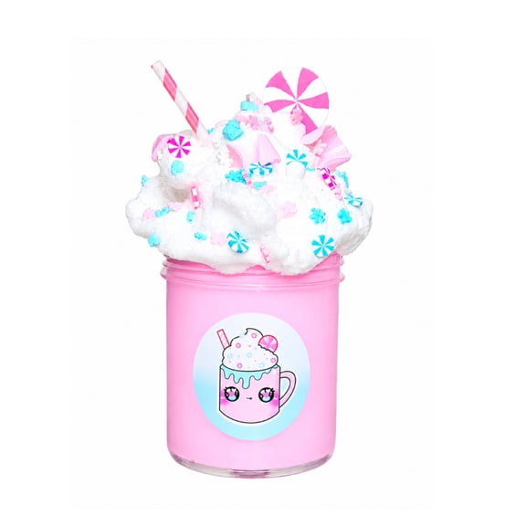 Hoshimi Slimes Pink Hot Coco Butter Cloud Slime with Cloud Whip, 6oz