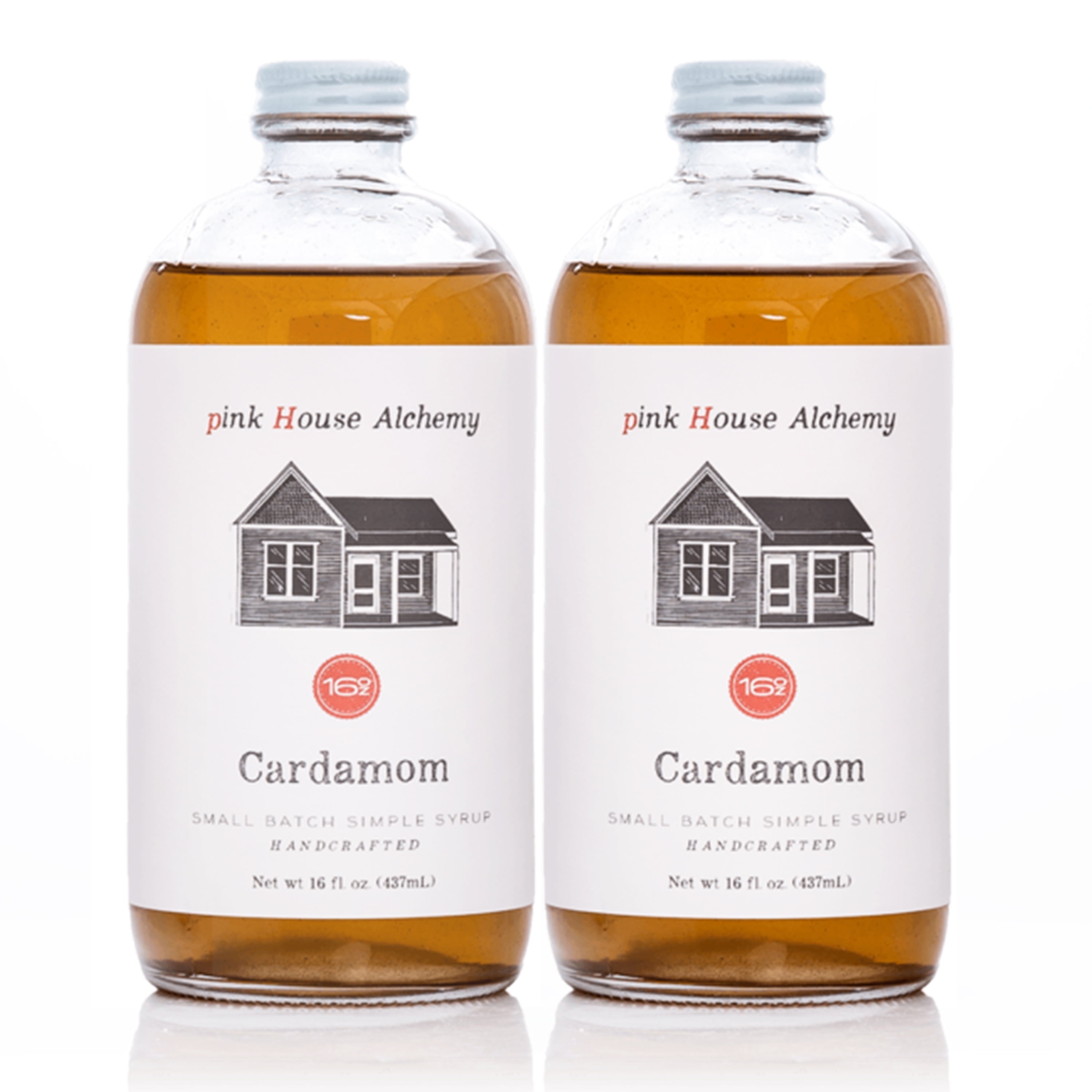 Pink House Alchemy Cardamom Simple Syrup 2 pack of 16 oz (CS2)