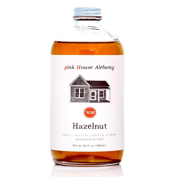 Pink House Alchemy Hazelnut Simple Syrup 16 oz (HNS1)
