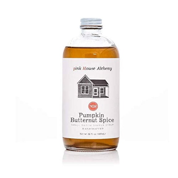 Pink House Alchemy Pumpkin Butternut Spice Simple Syrup 16 oz (PBS1)