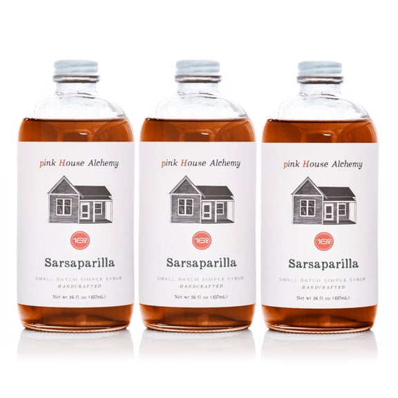 Pink House Alchemy Sarsaparilla Simple Syrup 3 pack of 16 oz (SPS3)