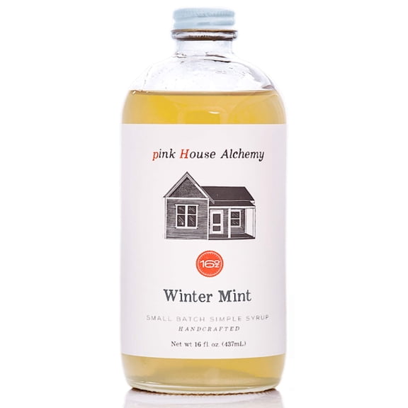 Pink House Alchemy Fresh Mint Simple Syrup 16 oz (WMS1)