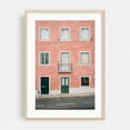 thumbnail image 1 of Pink House, Lisbon - Lisbon Portugal Photography Oak Framed Wall Art Print 24 x 36 inches, 1 of 59