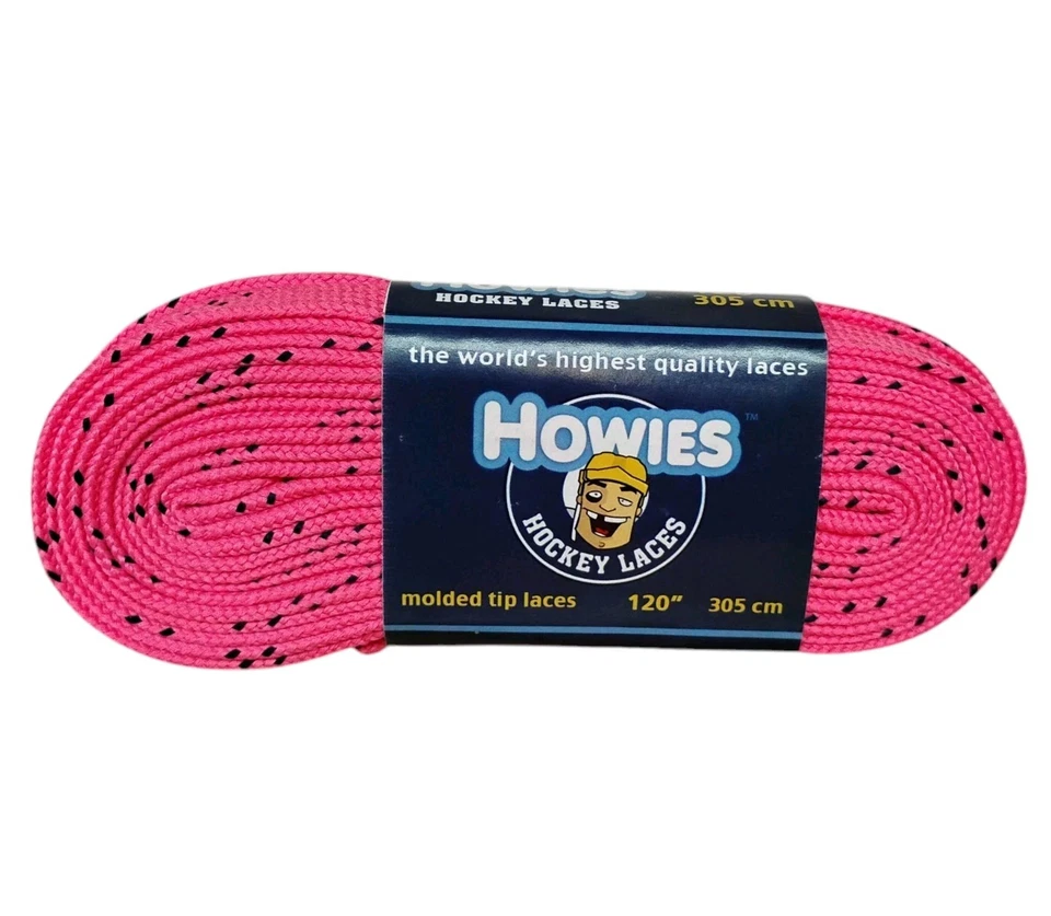 Pink Howies Hockey Laces Premium Skate Laces Cloth 120" 305Cm