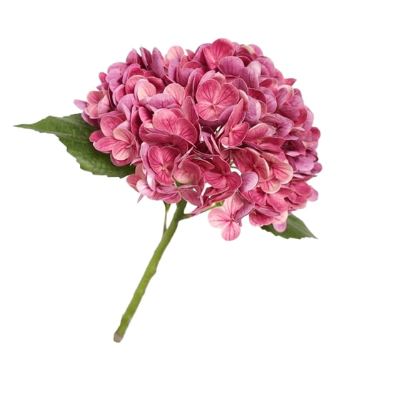 Pink Hydrangea Artificial Flowers 19 Inch Faux Hydrangea Flowers Artificial Flowers for Decoration for Outdoors Wedding Home Patio Garden Pink 1 Pack