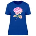 thumbnail image 1 of Pink Hydrangea Illustration T-Shirt Women -Image by Shutterstock, Female x-Large, 1 of 2