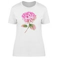 thumbnail image 1 of Pink Hydrangea Illustration T-Shirt Women -Image by Shutterstock, Female x-Large, 1 of 2