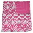 thumbnail image 1 of Pink Ikat Print Kantha Cotton Quilt Indian Handmade Kantha Quilt Bedding Kantha Throw Double Size Bedspread Quilt Vintage Gudari, 1 of 3