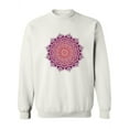 thumbnail image 1 of Pink Indian Mandala Design Sweatshirt Women -Image by Shutterstock, Female 3X-Large, 1 of 4