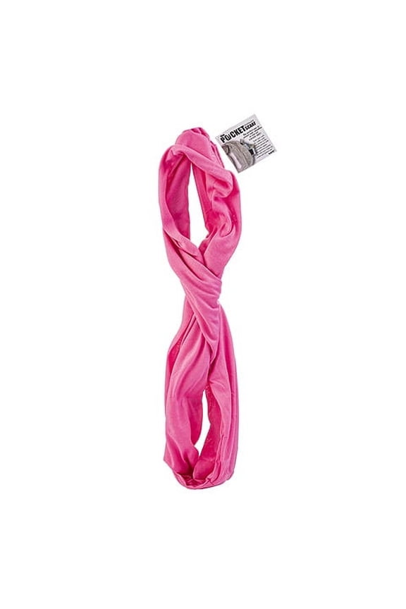 Pink Infinity Pocket Scarf, 62 inches