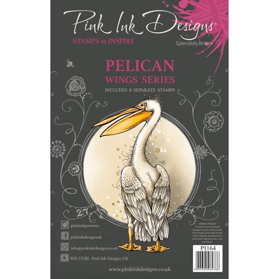 Pink Ink Designs 6"X8" Clear Stamp Set-Pelican