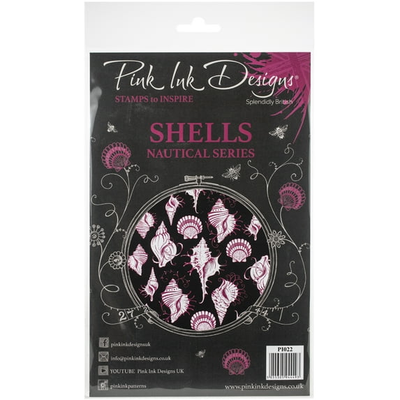 Pink Ink Designs A5 Clear Stamp Set-Shells