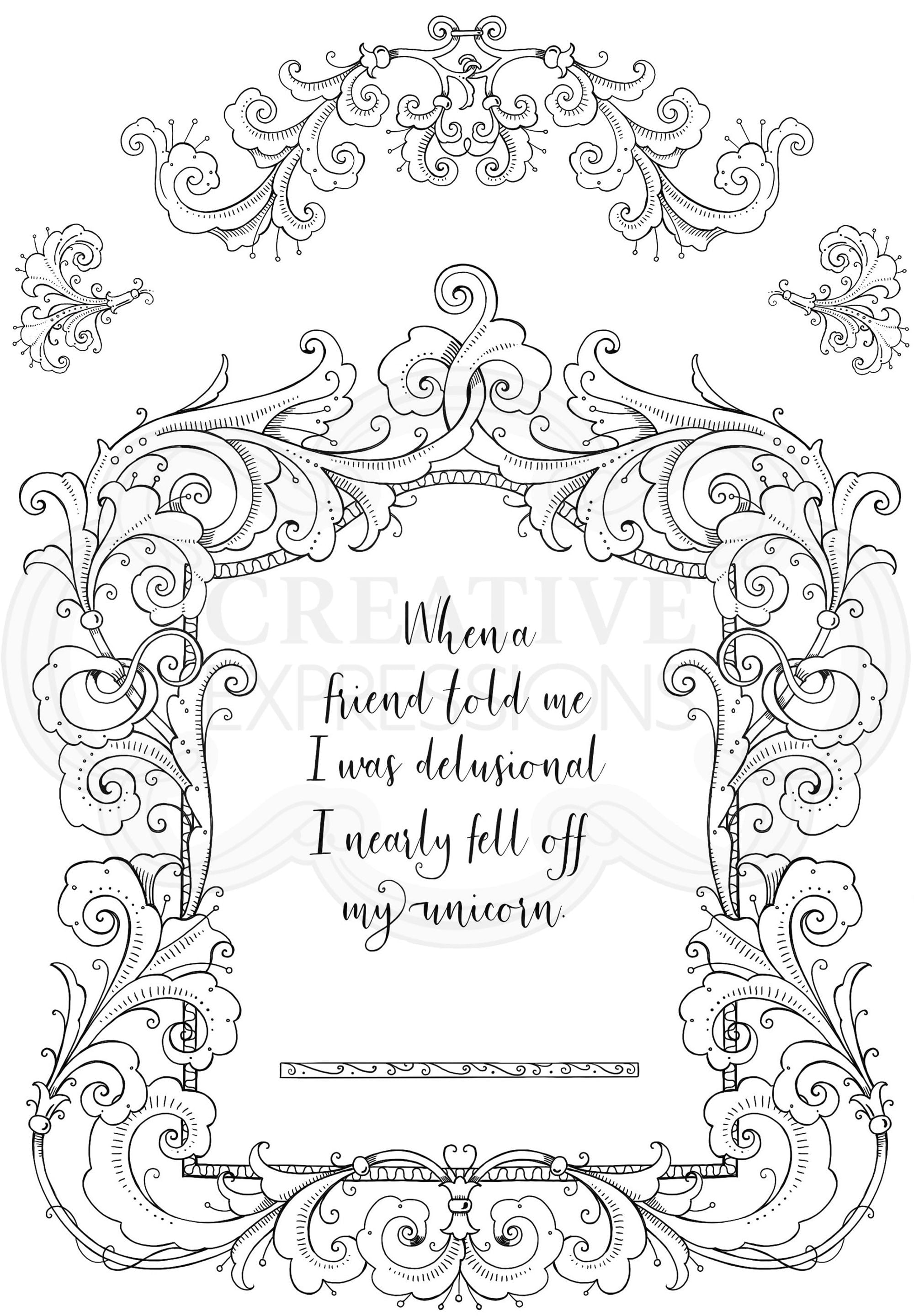 Pink Ink Designs Boudoir A5 Clear Stamp Set