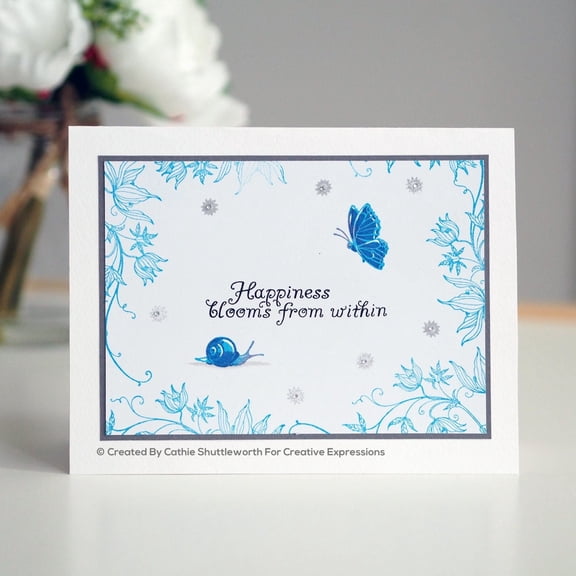 Pink Ink Designs  Classic Clematis A5 Clear Stamp Set