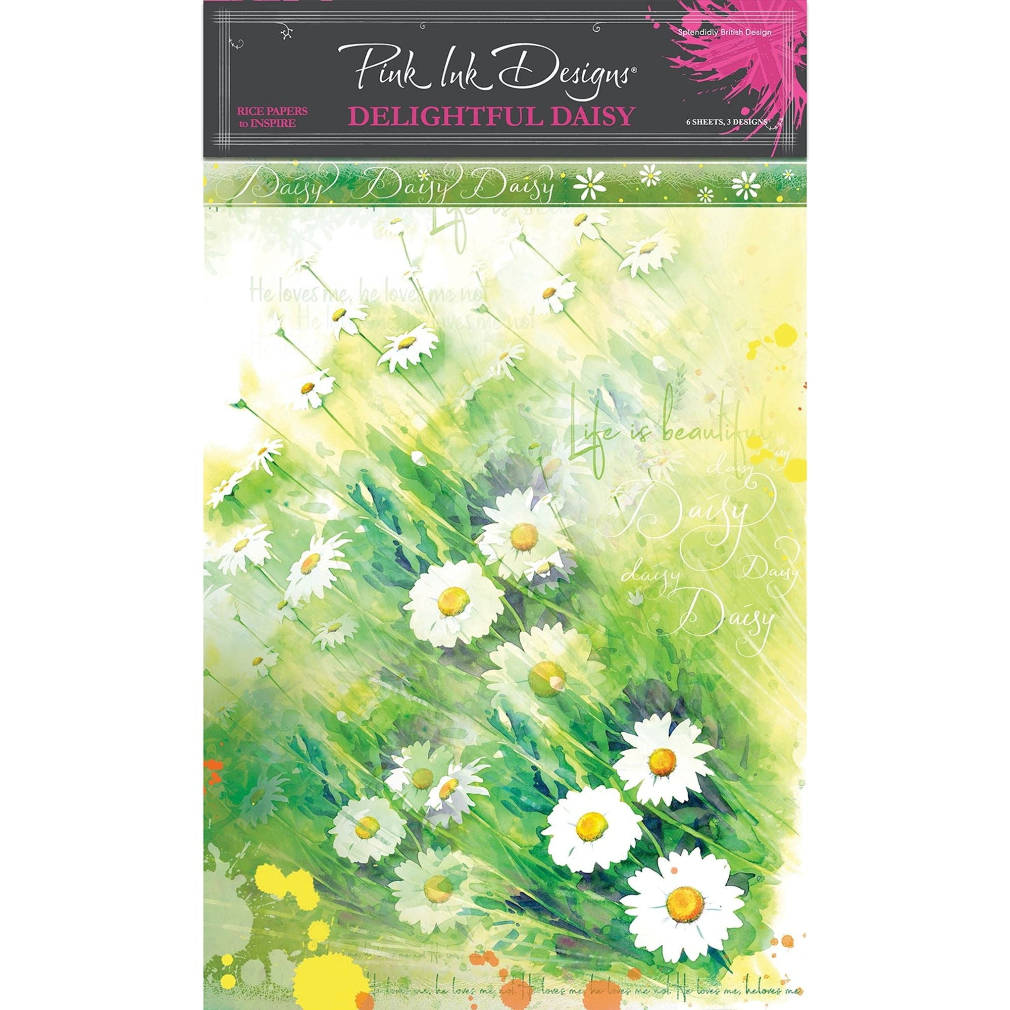 Pink Ink Designs Delightful Daisy A4 Rice Paper