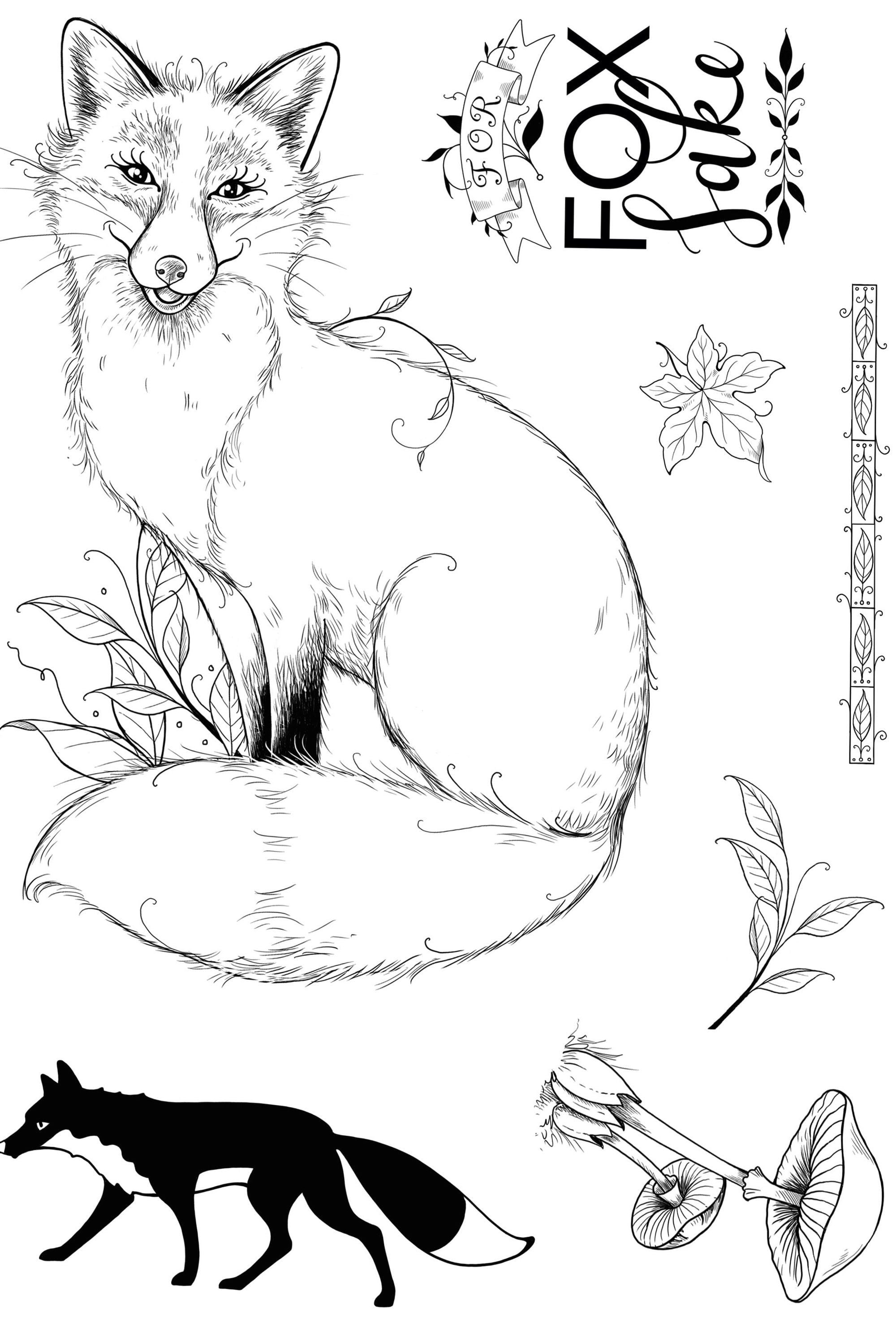 Pink Ink Designs  Foxtastic A5 Clear Stamp