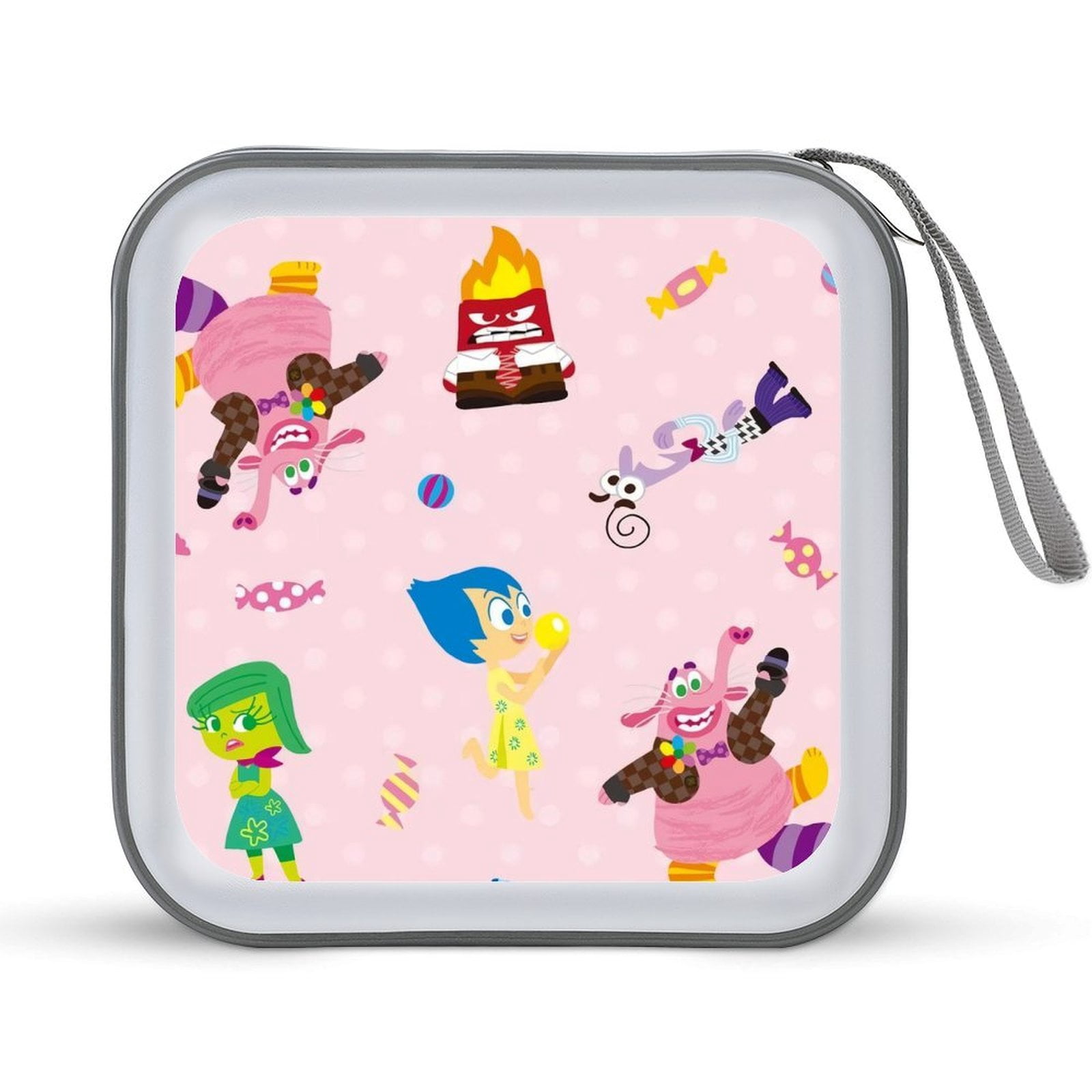Pink Inside Out CD Case, 40 Capacity VCD/DVD Case Holders Wallet Hard ...