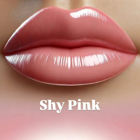Pink Is Life Shy Pink Lip Gloss – High Shine, Moisturizing Formula, 0.1 oz