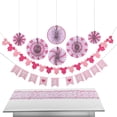 thumbnail image 1 of Pink It’s a Girl Baby Shower Decorating Kit - 9 pieces, 1 of 1