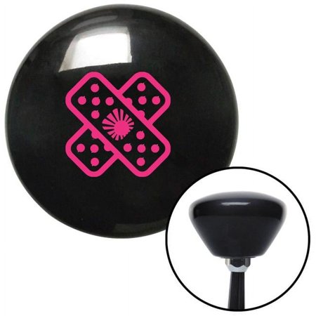 Pink JDM Band-Aid Black Retro Shift Knob with M16 x 1.5 Insert Shifter Auto Manual