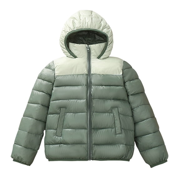 Pink Jacket Girls Size 8 Toddler Boys Winter Parka Coats Outdoor Windproof Padded Outwear Kids Snap Buttons Zipper Hooded Puffer Jackets