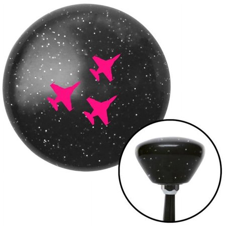Pink Jet Formation Black Retro Metal Flake Shift Knob with M16 x 1.5 Insert Shifter Brody