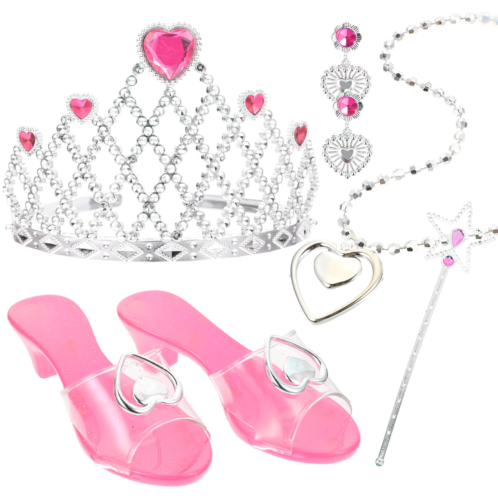Pink Jewlery Princess Shoes for Girls 46 Dress up Set Toddler Child