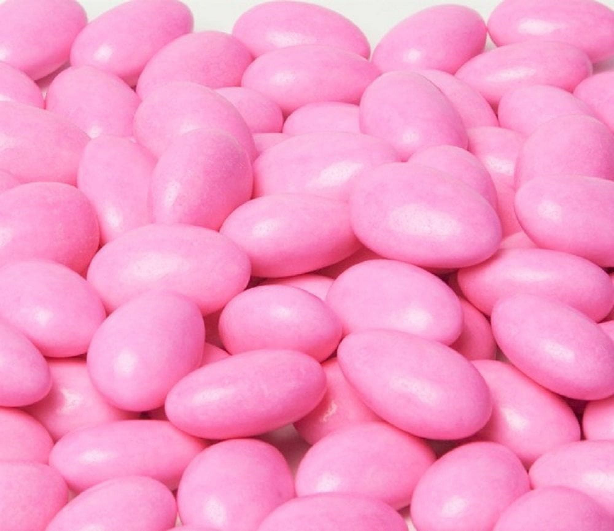 Pink Jordan Almonds by Its Delish, 10 LBS Bulk  Sugared Almond Nut with Sweet Hard Candy Coating - Bulk Wedding Favors, Bridal and Baby Showers, Party Buffets - USA Made, Vegan & Kosher