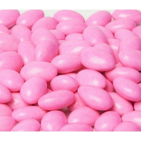 Pink Jordan Almonds by Its Delish, 3 LBS Bulk Sugared Almond Nut with Sweet Hard Candy Coating - Bulk Wedding Favors, Bridal and Baby Showers, Party Buffets - USA Made, Vegan & Kosher