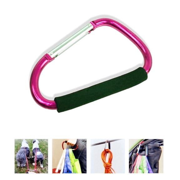 Red Jumbo Carabiner Hook Max Force Extra Large Spring Snap Hook Cushion Grip