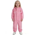thumbnail image 1 of Pink Kids Girl Boy Long Trousers Pants Raincoat Unitard for Kid Warm Thick Striped Waterproof Straight Leg Basic Long Leg Winter Fall 2026 Clothing Fashion 10 Yearears, 1 of 6
