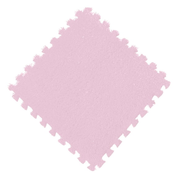 Pink Kids Play Mat Foam Puzzle Floor Tiles Interlocking Soundproof And Shockproof 11.8X11.8 Inches Eva Material