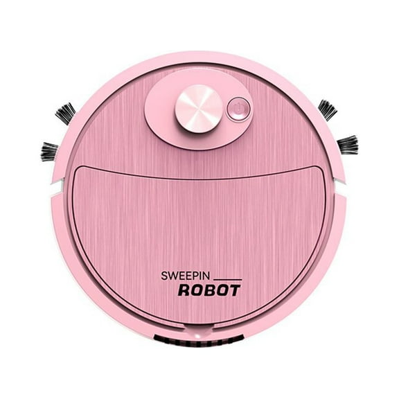 Pink Kids Smart Robot Vacuum Toy Automatic Floor Cleaning With Large Battery Rechargeable For Children And Pet