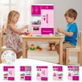 thumbnail image 1 of Pink Kitchen Cabinet Pretend Play Toys, Multi Mode Stove Fridge Dishwasher Cooking Playset, Kids Chef Role Play Kit, Christmas Birthday Gifts, Toys for Toddler Kids Boys Girls, Age 3+ Home Game Set, 1 of 7