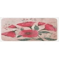 thumbnail image 1 of Pink Kitchen Mat, Hand Drawn Style Watercolored Effect Flowers Vintage Retro Print, Plush Decorative Kitchen Mat with Non Slip Backing, 47" X 19", Pale Pink Hot Pink, by Ambesonne, 1 of 1