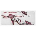 thumbnail image 1 of Pink Kitchen Mat, High Heel Shoes with Butterfly and Ribbon Ornamentals Be Grace Spruceness Theme, Plush Decorative Kitchen Mat with Non Slip Backing, 47" X 19", Dried Rose Black, by Ambesonne, 1 of 1
