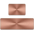 thumbnail image 1 of Pink Kitchen Rug Sets 2 Pieces Abstract Copper Background Comfort Cushioned Floor Mats Washable Minimalist Modern Doormat Anti Fatigue Non-Slip Area Runner Rugs Carpet for Kitchen Bedroom Bathroom, 1 of 6