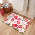thumbnail image 1 of Pink Kitchen Rugs and Mats, Strawberry Butterfly Mats for Floor Non Slip Cushioned Kitchen Mats Comfort Waterproof Mat for Kitchen Sink Laundry Office,23.6x15.7 inch, 1 of 6