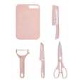 thumbnail image 1 of Pink Kitchen Tool Set With Chopping Board Knives And Scissors For Efficient Food Prep Stainless Steel And Easy To Clean, 1 of 6