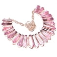 thumbnail image 1 of Pink Kunzite Pencil Shape Gemstone Fashion Anniversary Gift Necklace Jewelry 18", 1 of 2